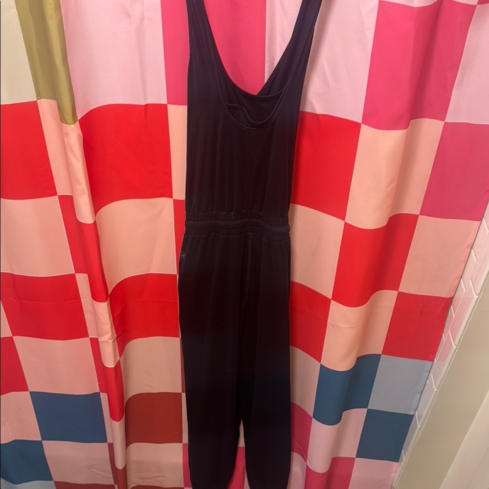 Black Sleeveless Jumpsuit